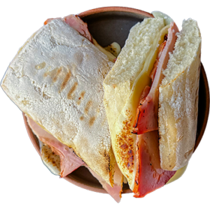 Ciabatta de Jamón y Queso